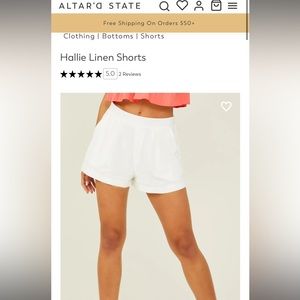White Altard State Shorts